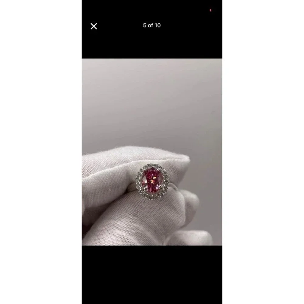 Certified Natural Pink Diamond Ring & Pendant Set - 2.00ct Each - GGIL